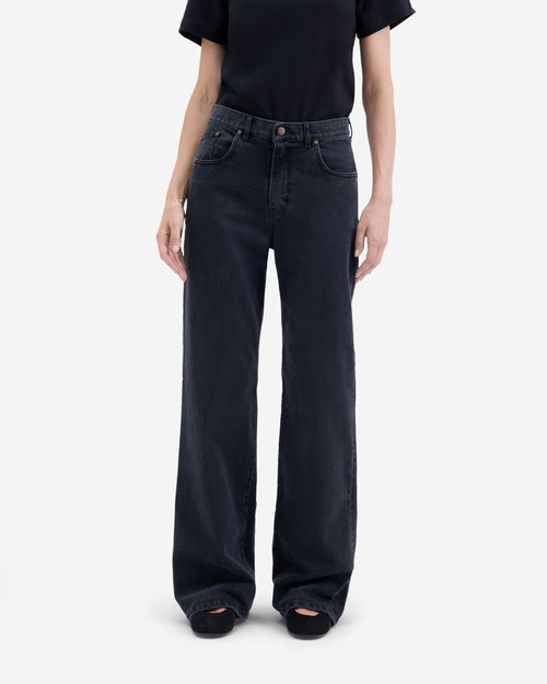 Jean Femme large noir délavé - Désiré - Atelier Tuffery