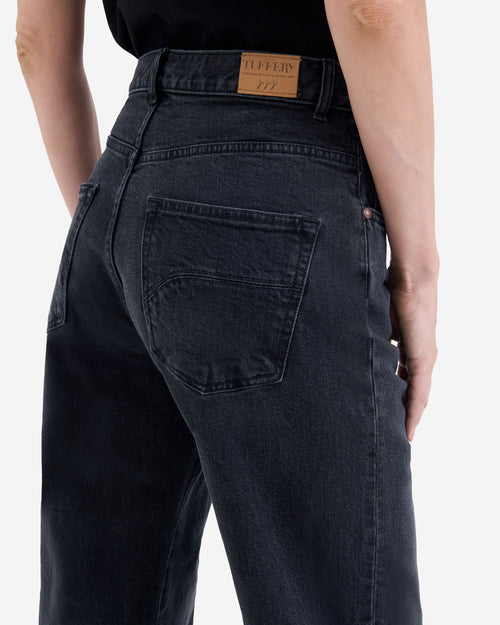 Jean Femme large noir délavé - Désiré - Atelier Tuffery