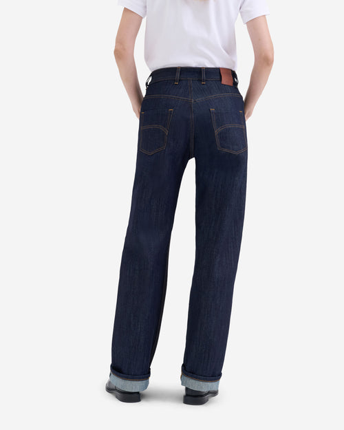 Jean femme large taille haute Selvedge - Désiré - Atelier Tuffery
