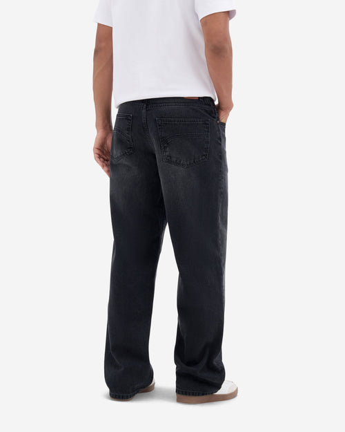 Jean homme baggy Noir Délavé - Gaspard - Atelier Tuffery