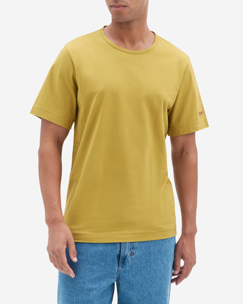 Men’s 100% organic cotton olive T-shirt - Atelier Tuffery
