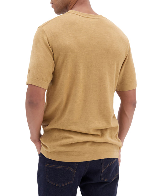 T-shirt Homme laine française café - Atelier Tuffery