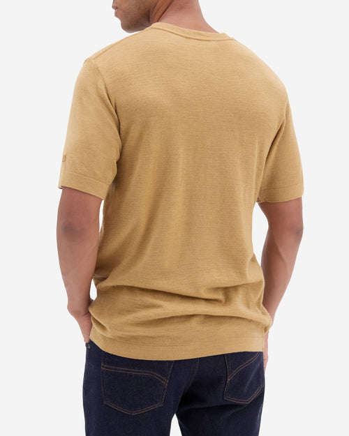 T-shirt Homme laine française café - Atelier Tuffery