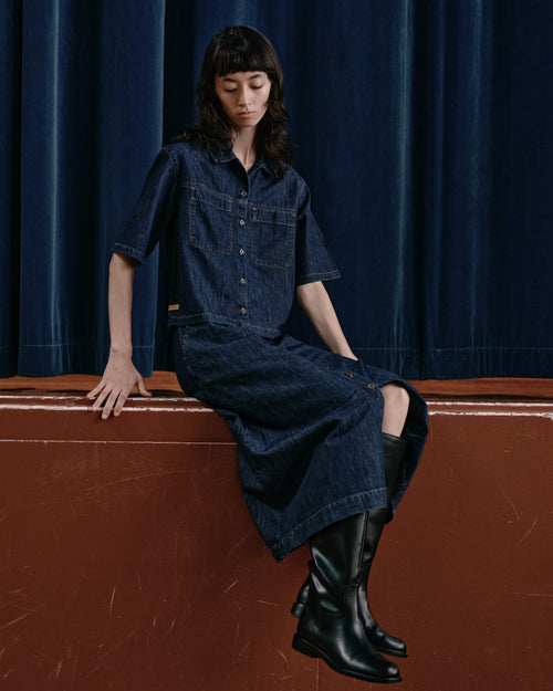 Top Femme court Stonewashed - Mont-Lozère - Atelier Tuffery