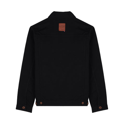 Mixed black denim jacket - Atelier Tuffery