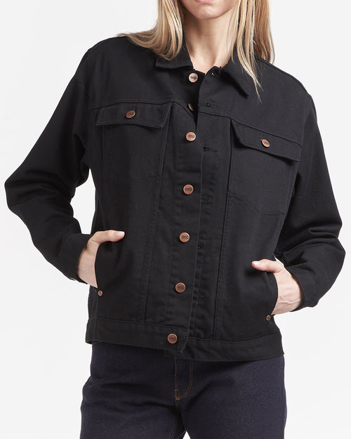 Blouson femme en jean Noir - Le Tuff’s - Atelier Tuffery
