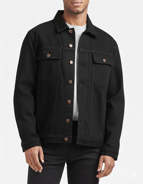 Blouson homme en jean Noir - Le Tuff’s - Atelier Tuffery