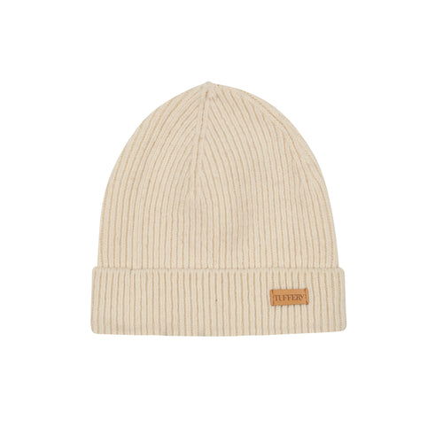 Bonnet Écru en Laine Côtelé - Atelier Tuffery