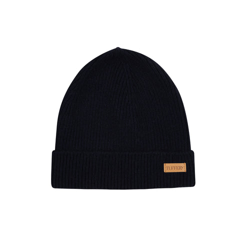 Bonnet Marine en Laine Côtelé - Atelier Tuffery