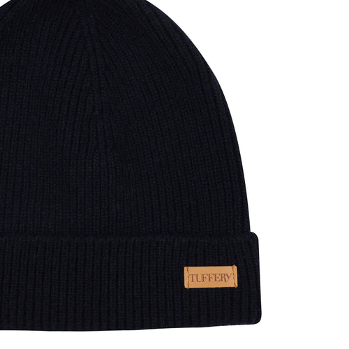 Bonnet Marine en Laine Côtelé - Atelier Tuffery