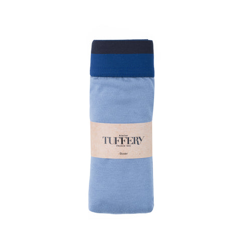 Boxer Bleu Clair en coton bio - Atelier Tuffery