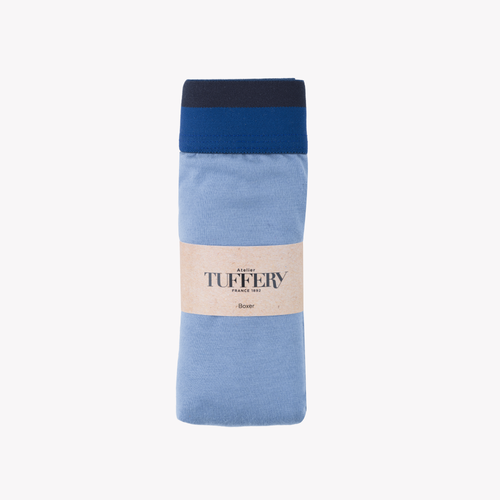 Light Blue Organic Cotton Boxer - Atelier Tuffery