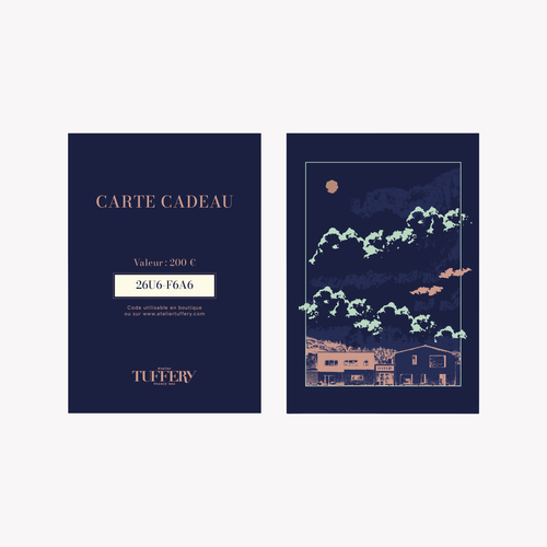 The Atelier TUFFERY postal gift card - Atelier Tuffery