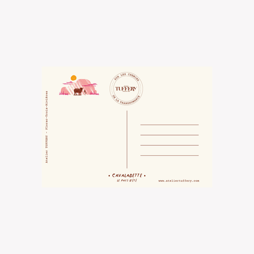 Carte postale : Le Causse Méjean - Carnet d'Été - Atelier Tuffery