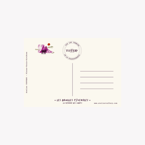 Carte postale : Les Cévennes - Carnet d'Été - Atelier Tuffery