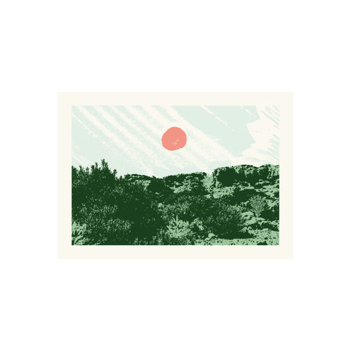 Carte postale : Les Garrigues - Carnet d'Été - Atelier Tuffery