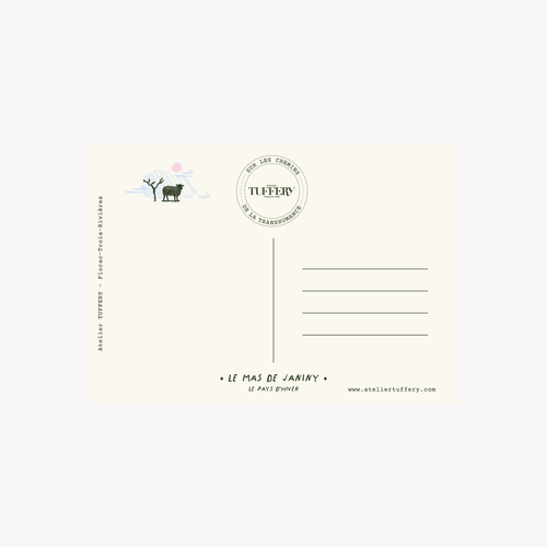 Carte postale : Le Mas de Janiny - Carnet d'Été - Atelier Tuffery