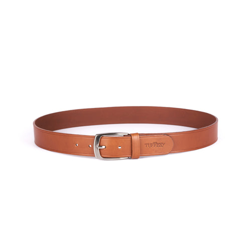 Men's Brown French Leather Belt - Atelier Tuffery