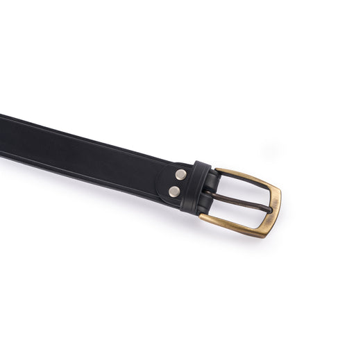 Men's Brown French Leather Belt - Atelier Tuffery