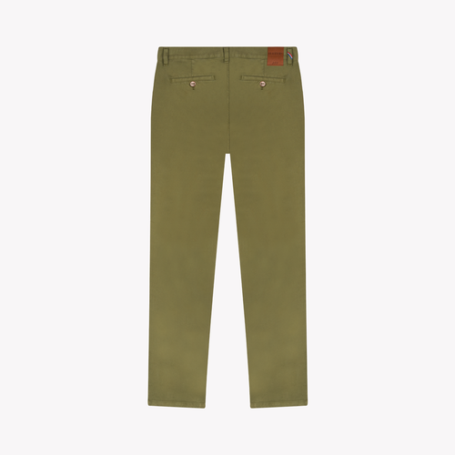 Chino homme droit ajusté Vert Kaki - Ernest - Atelier Tuffery