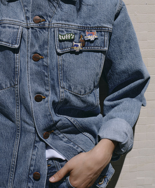 Men’s light denim jacket - Tuff’s - Atelier Tuffery