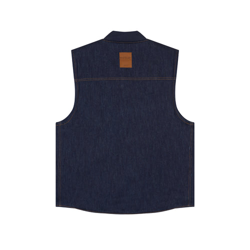 ウール裏地付きデニムベスト - Atelier Tuffery