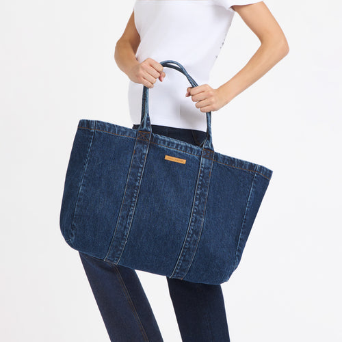 Grand sac cabas Stonewashed - Atelier Tuffery