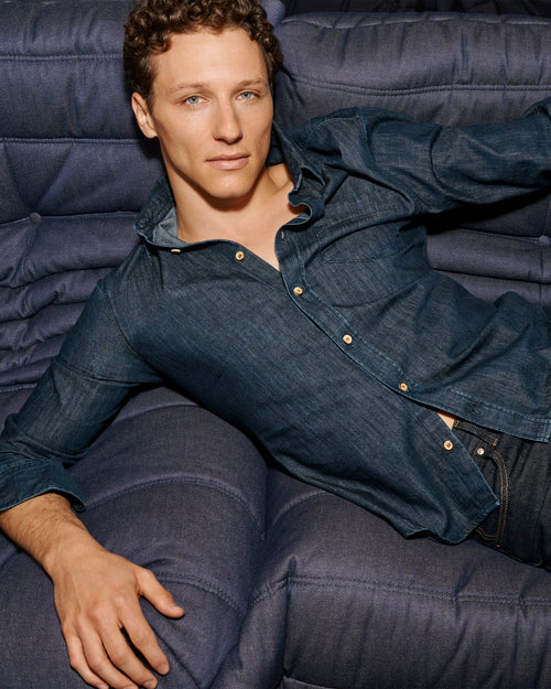 Raw straight men's shirt - Aubrac - Atelier Tuffery