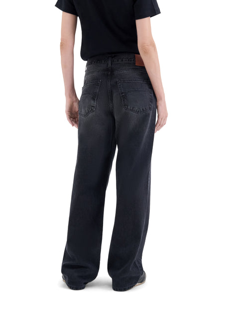 Jean femme baggy Noir Délavé - Gaspard - Atelier Tuffery