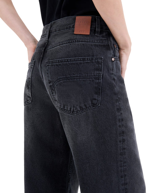 Jean femme baggy Noir Délavé - Gaspard - Atelier Tuffery