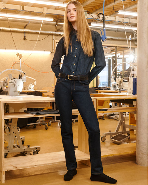 Brut women's fitted straight jeans - Atelier Tuffery