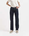 Jeans Baggy Fille - Taille Haute Élastique, Coupe Large Confortable, Denim Doux, Style Y2K, Taille Élastique Avec Poches - 12