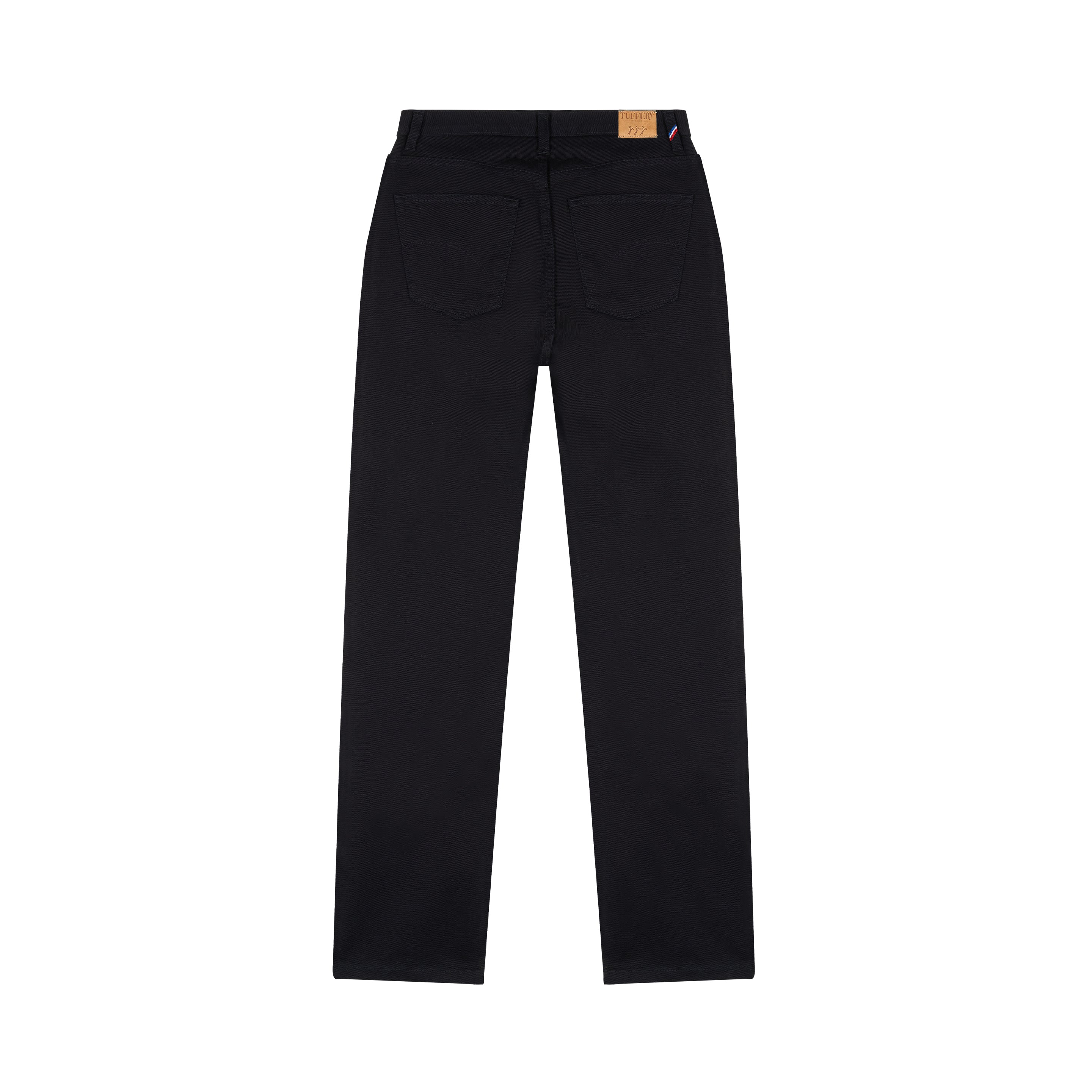 Black high-waisted straight women's jeans - Apolline – Atelier Tuffery