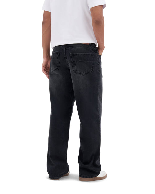 Jean homme baggy Noir Délavé - Gaspard - Atelier Tuffery