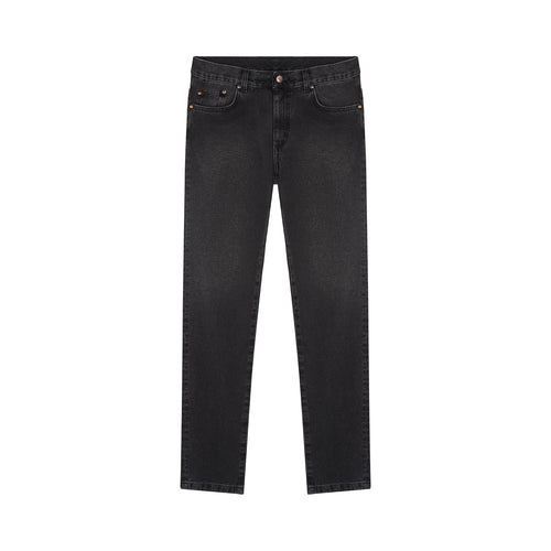 Men's slim fit black washed jeans - Alphonse - Atelier Tuffery