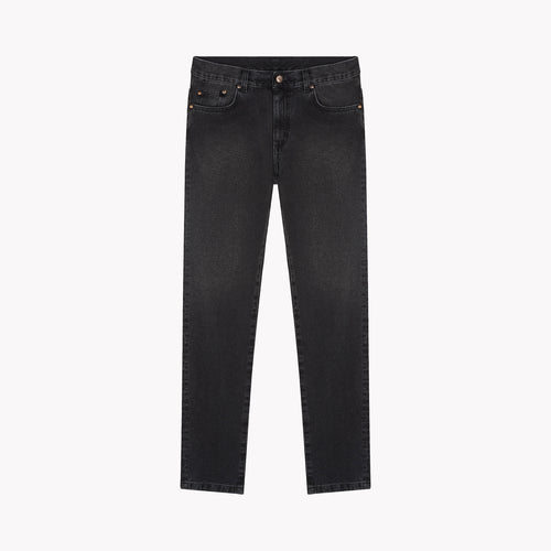 Men's slim fit black washed jeans - Alphonse - Atelier Tuffery