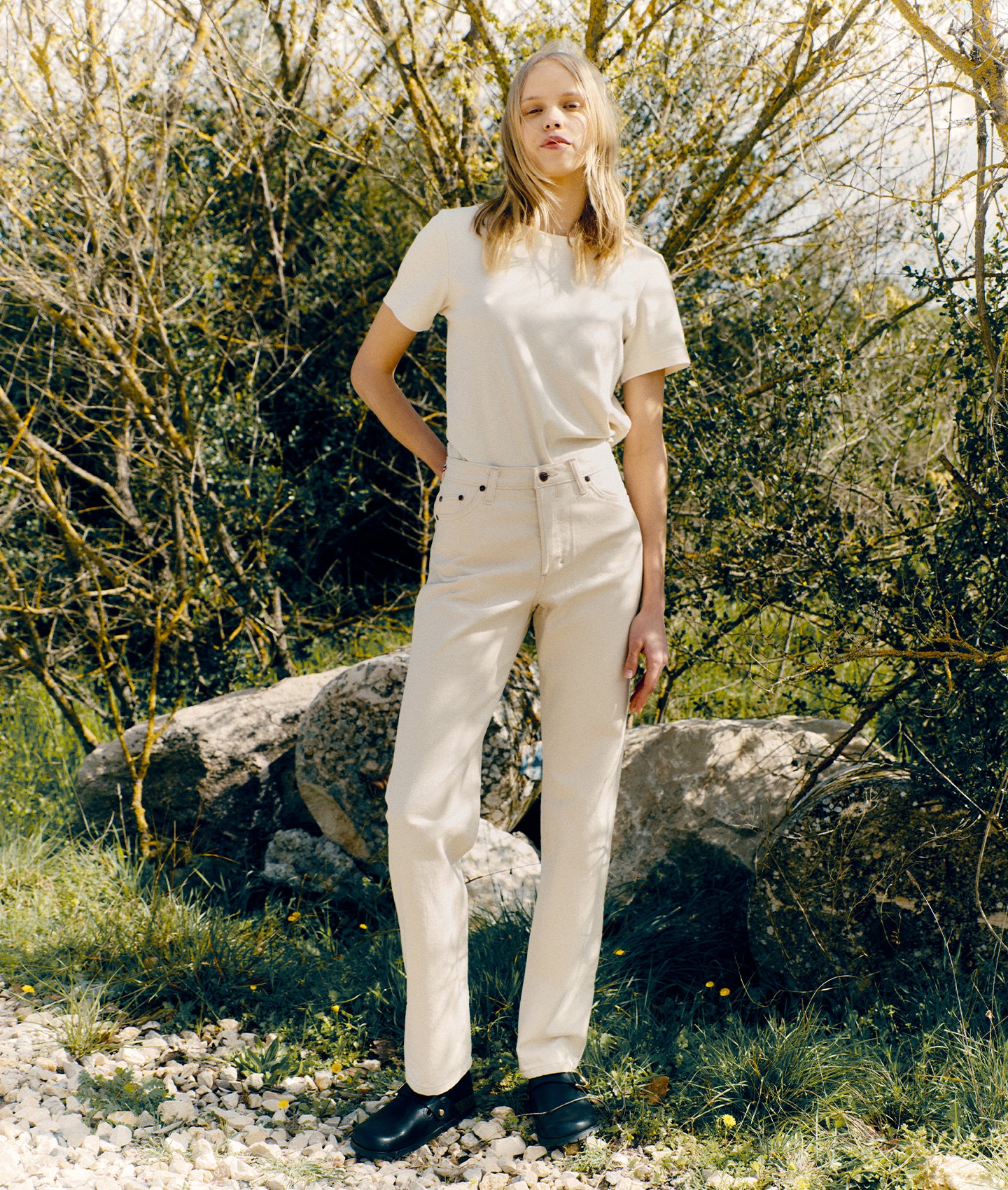 Jean Femme Current/Elliott Droit Taille Haute - Taille 29 Destroy - Coton - Neuf Avec étiquette
