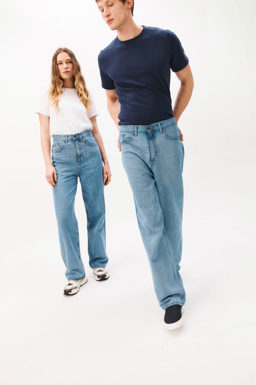 Men’s Baggy Jeans Light Wash - Gaspard - Atelier Tuffery