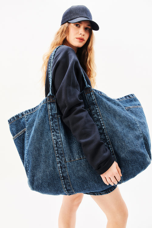 Sac de transport XL en jean - Atelier Tuffery