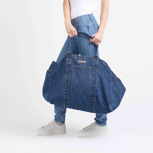 Sac de transport XL en jean - Atelier Tuffery