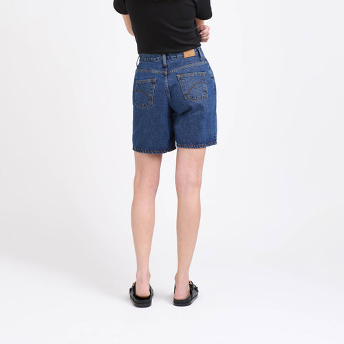 Short femme taille haute en jean Stonewashed - Aimé - Atelier Tuffery