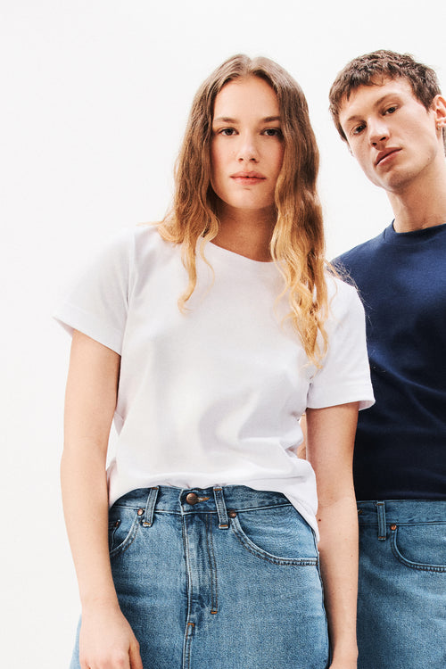 レディース Tシャツ 100% オーガニックコットン ホワイト - Atelier Tuffery