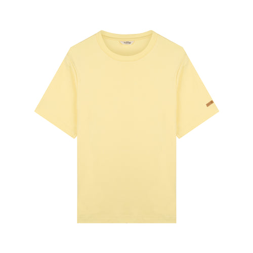 Men's T-Shirt 100% Organic Cotton Light Yellow - Atelier Tuffery