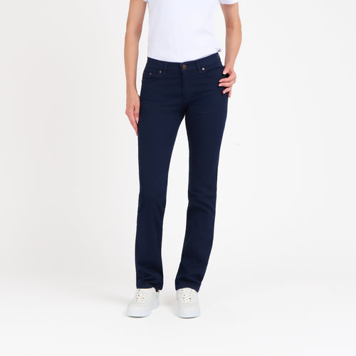 Jean femme ajusté taille standard Bleu - Augusta - Atelier Tuffery