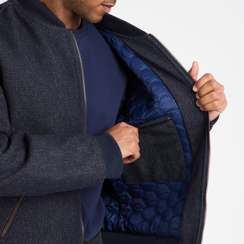 Bombers homme oversize en laine française - Gévaudan - Atelier Tuffery