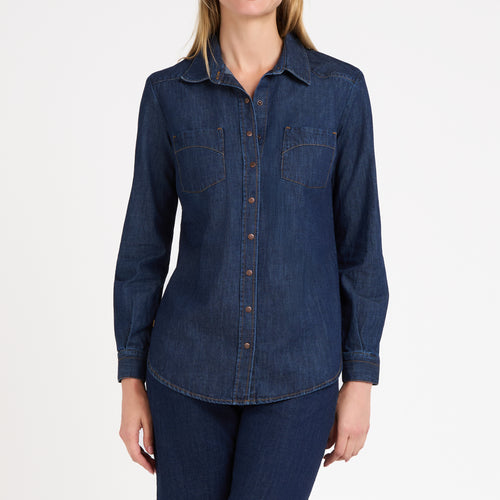 Chemise femme en jean Brut - Cévennes - Atelier Tuffery