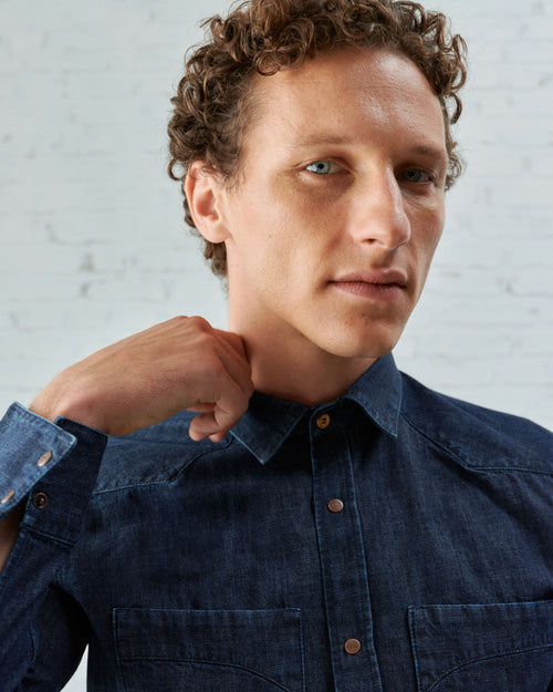 Brut men's denim shirt - Atelier Tuffery