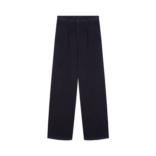 Pantalon femme large taille haute en laine Mérinos – Gabi - Atelier Tuffery