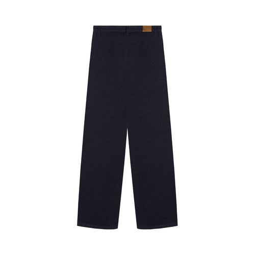 Pantalon femme large taille haute en laine mérinos française – Gabi - Atelier Tuffery