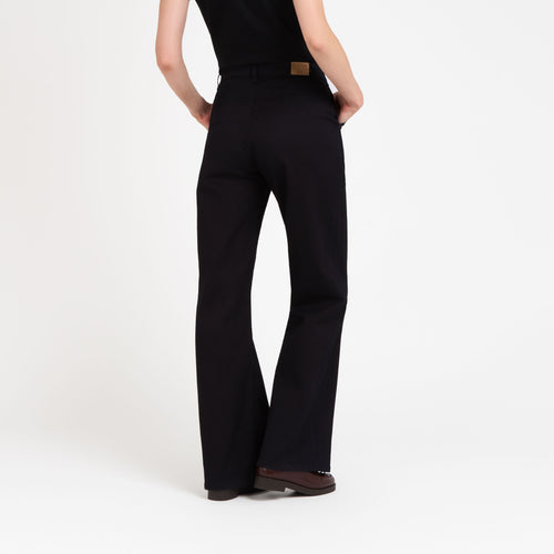 Pantalon femme large taille haute en soie - Gabi - Atelier Tuffery